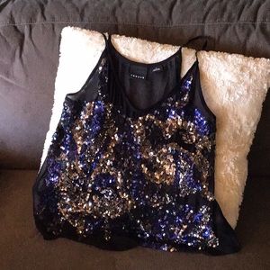 Trouve small sheer blouse tank